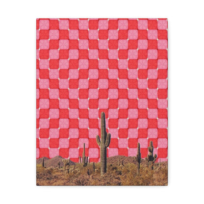 Stretched Canvas with Southwest Surrealism Art – Modern Desert Decor