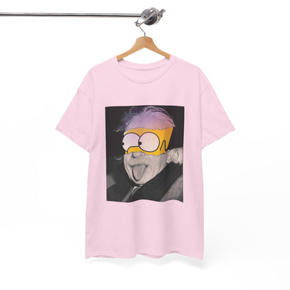 "Smart Meets Stupid" – Pop Culture Mashup Art Print  (Einstein x Bart Simpson)