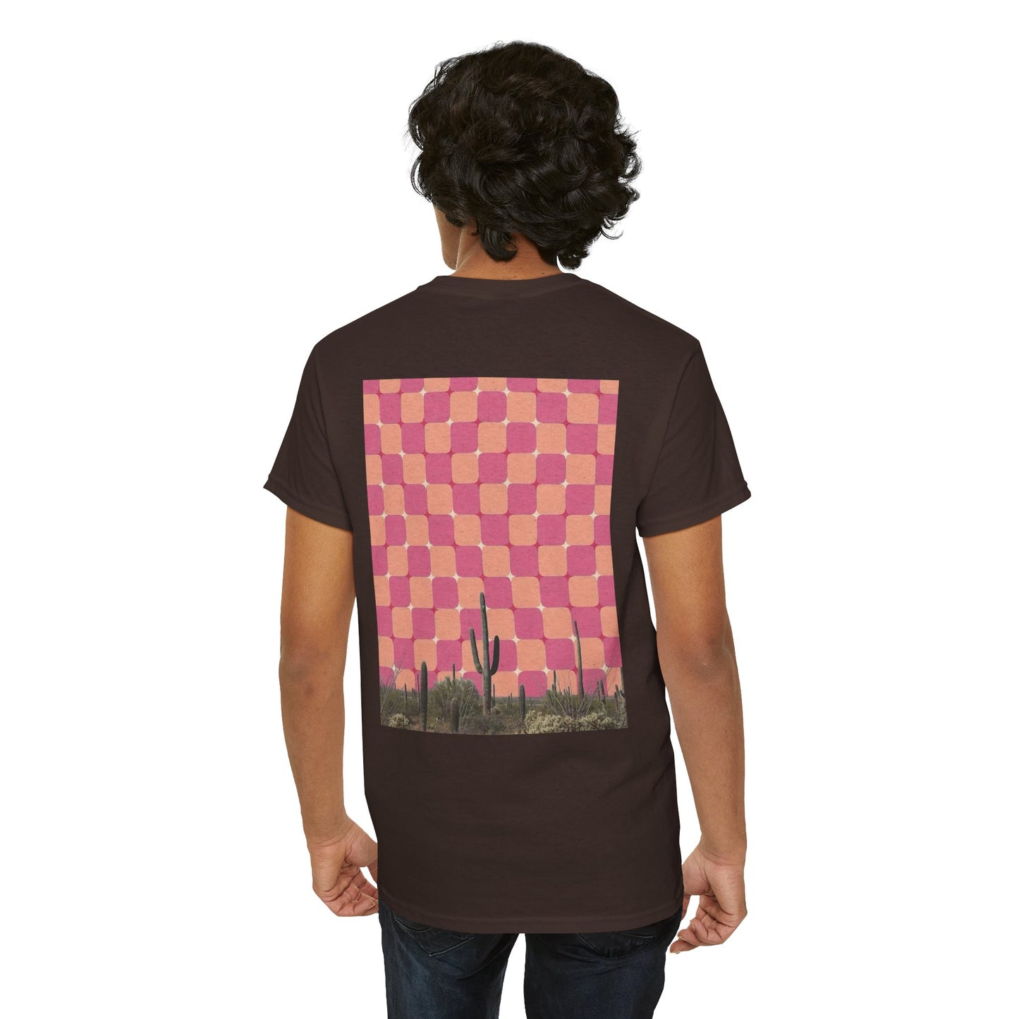 Southwest Aesthetic Mystical Cactus Design - Unisex Garment-Dyed Tee