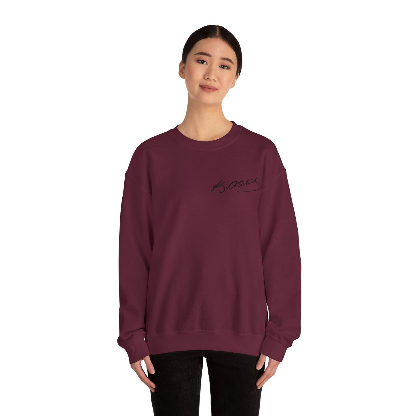 ATA Heritage - Unisex Heavy Blend™ Crewneck Sweatshirt with Signature of Father of Turks