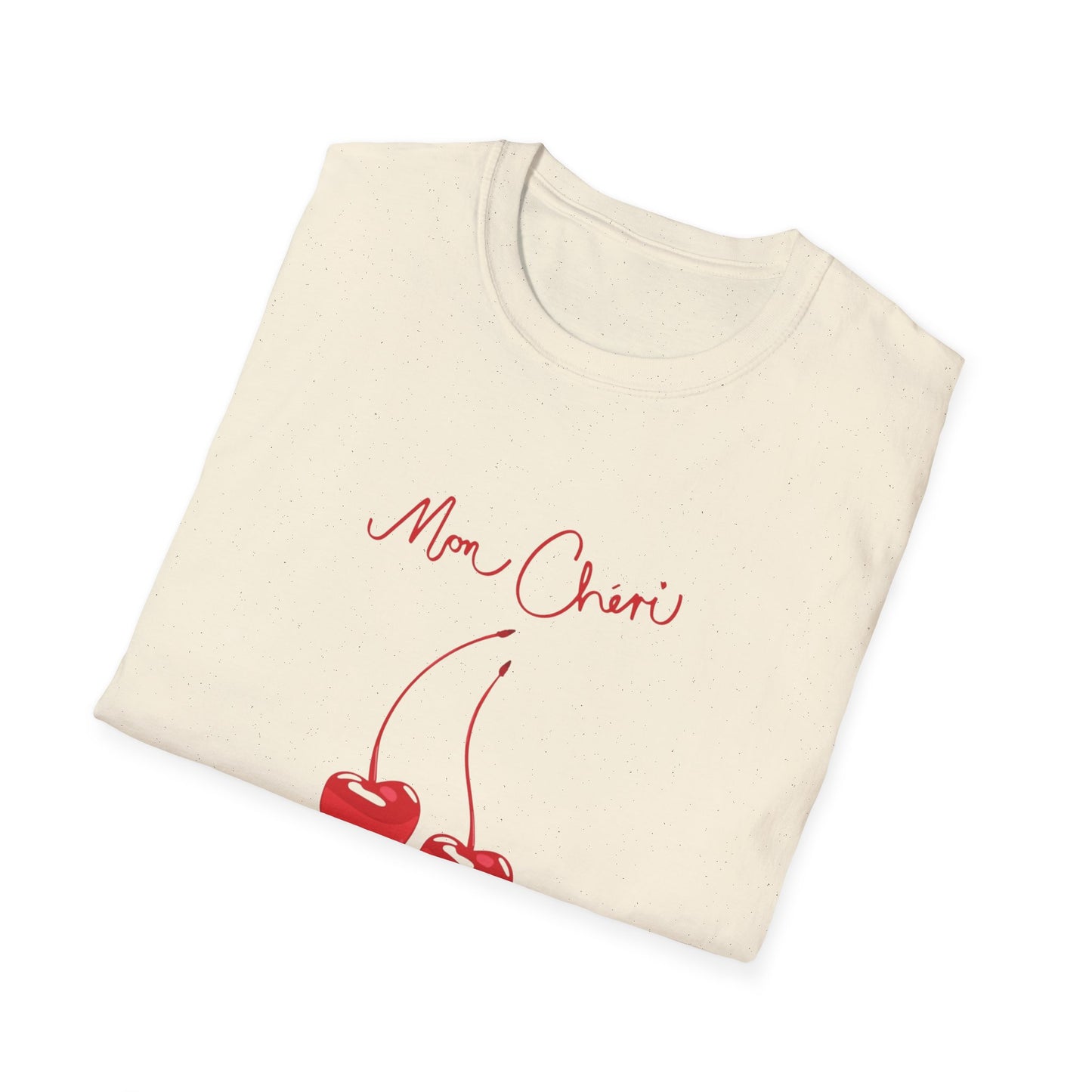 Mon Cheri with Cute Fruit Design - Unisex Softstyle T-Shirt
