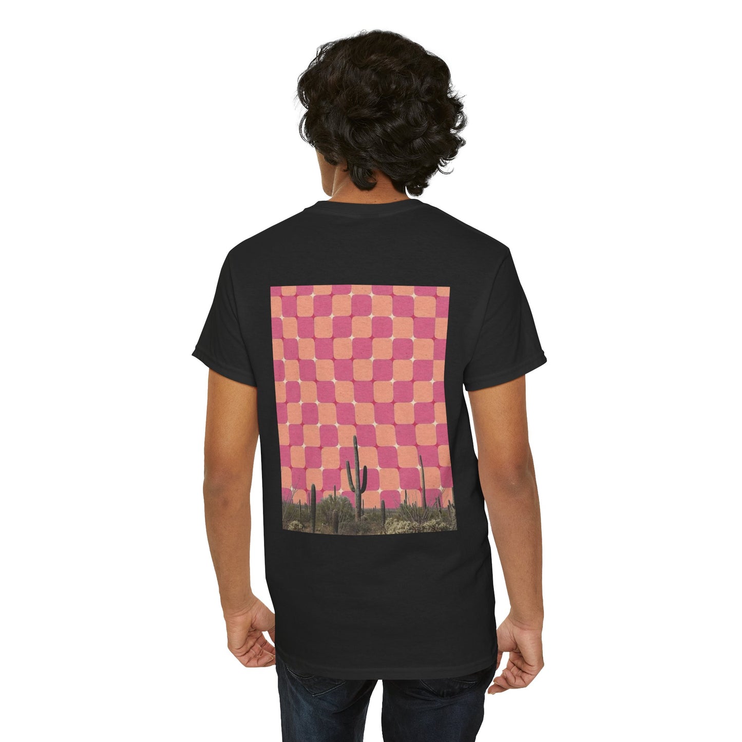 Southwest Aesthetic Mystical Cactus Design - Unisex Garment-Dyed Tee