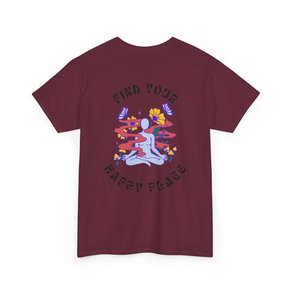 Happy Place Tee Shirt - Find Your Happy Place Authentic Design