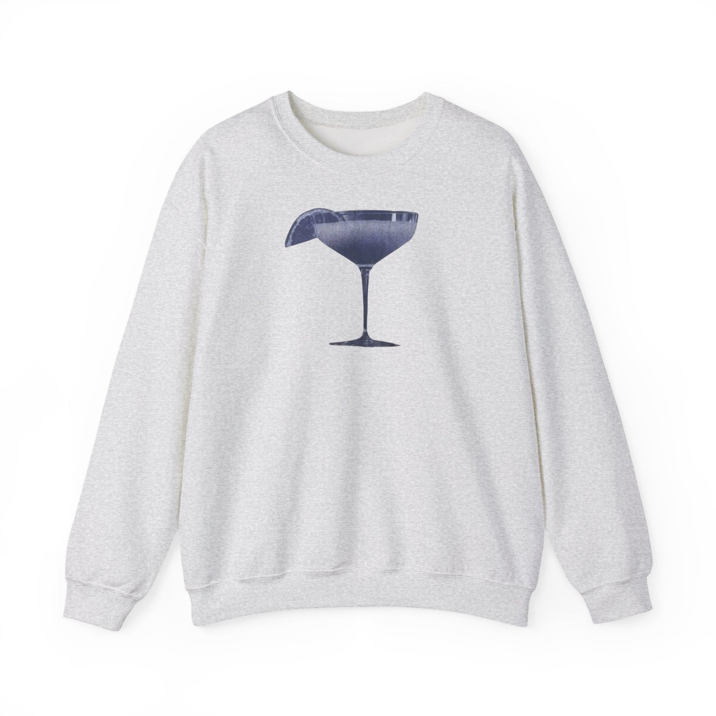 Champagne Coupe Sweatshirt — Minimal Cocktail Glass Crewneck