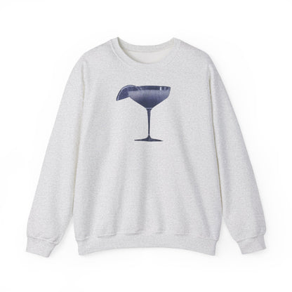 Champagne Coupe Sweatshirt — Minimal Cocktail Glass Crewneck