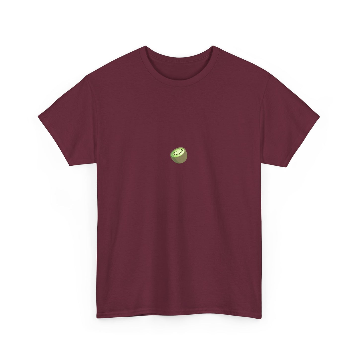 Unisex Heavy Cotton Tee - Cute Kiwi Minimalist Design