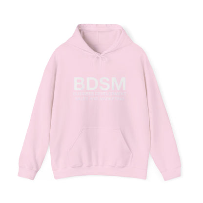 BDSM Hoodie — 'Business Development Sales and Marketing' Funny Parody Hooded Sweatshirt