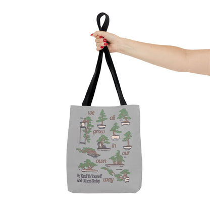 Cute & Minimalist Glass Design Tote Bag - Be Kind to Yourself and Others.