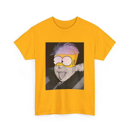 "Smart Meets Stupid" – Pop Culture Mashup Art Print  (Einstein x Bart Simpson)