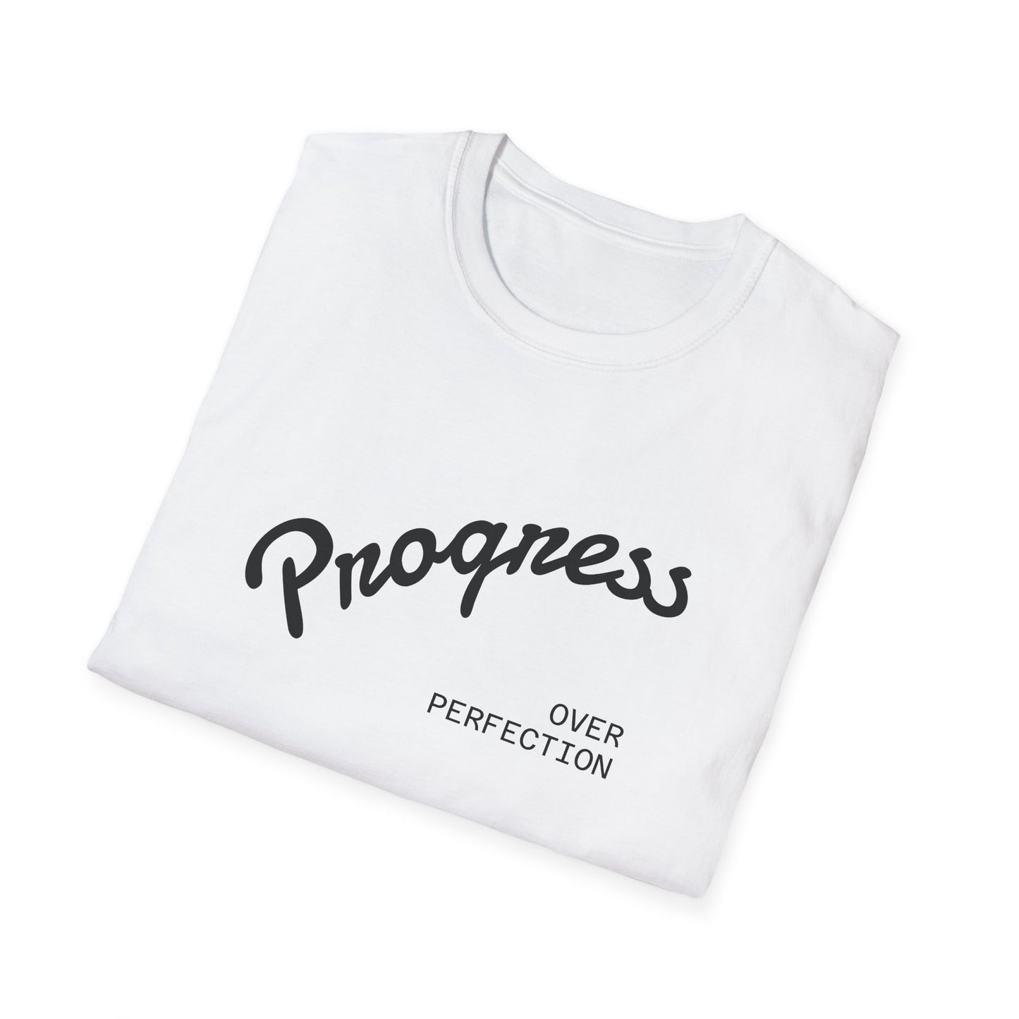 Motivational Tee: Progress Over Perfection Unisex T-Shirt