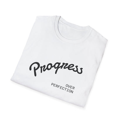 Motivational Tee: Progress Over Perfection Unisex T-Shirt