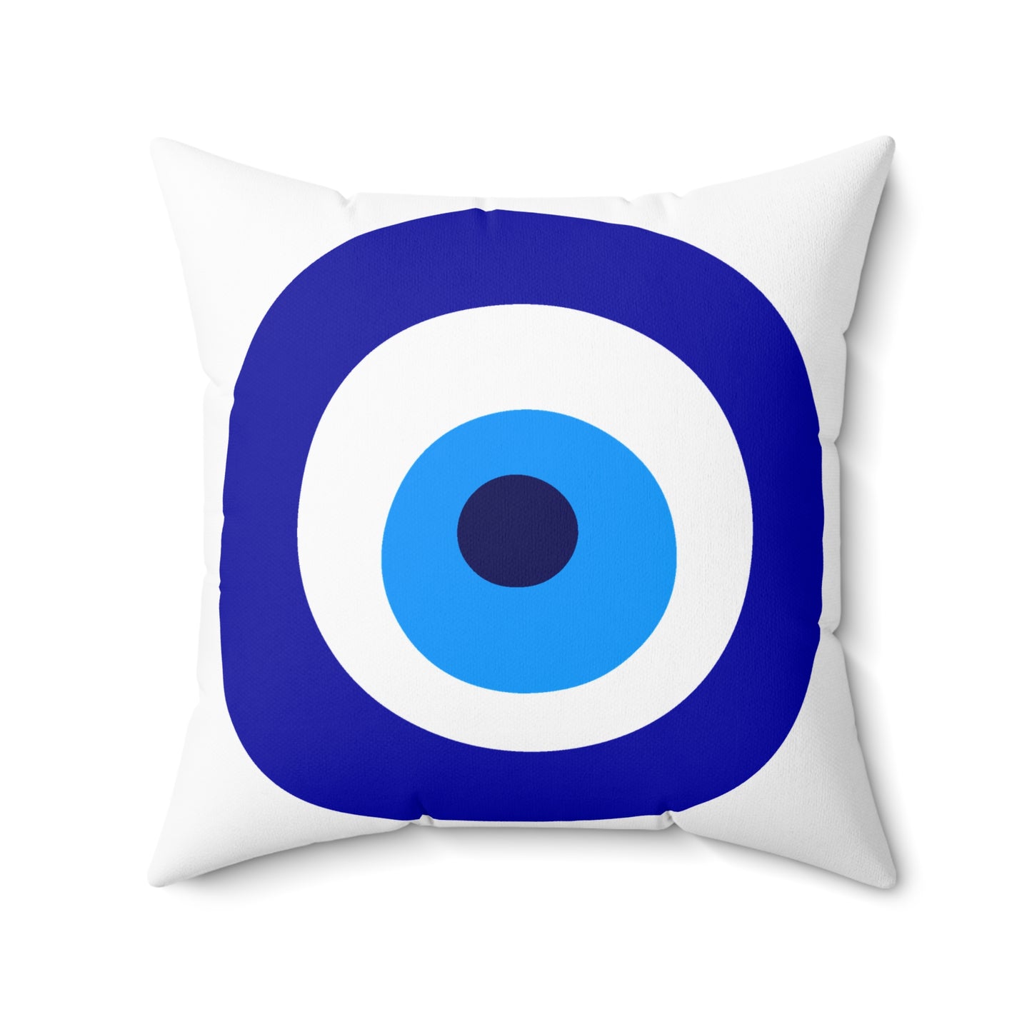 Spun Polyester Square Pillow - Protect Evil Eye Design