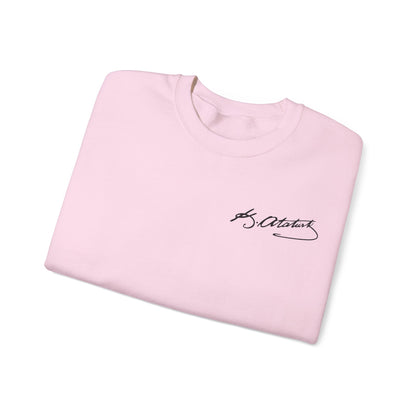 ATA Heritage - Unisex Heavy Blend™ Crewneck Sweatshirt with Signature of Father of Turks