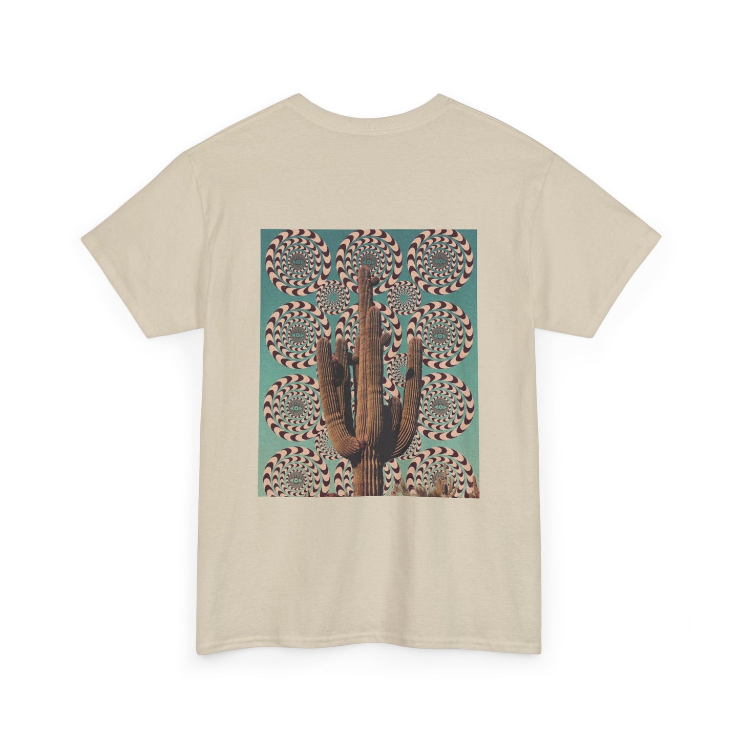 Southwest Aesthetic Mystical Cactus & Eye Design - Unisex Garment-Dyed