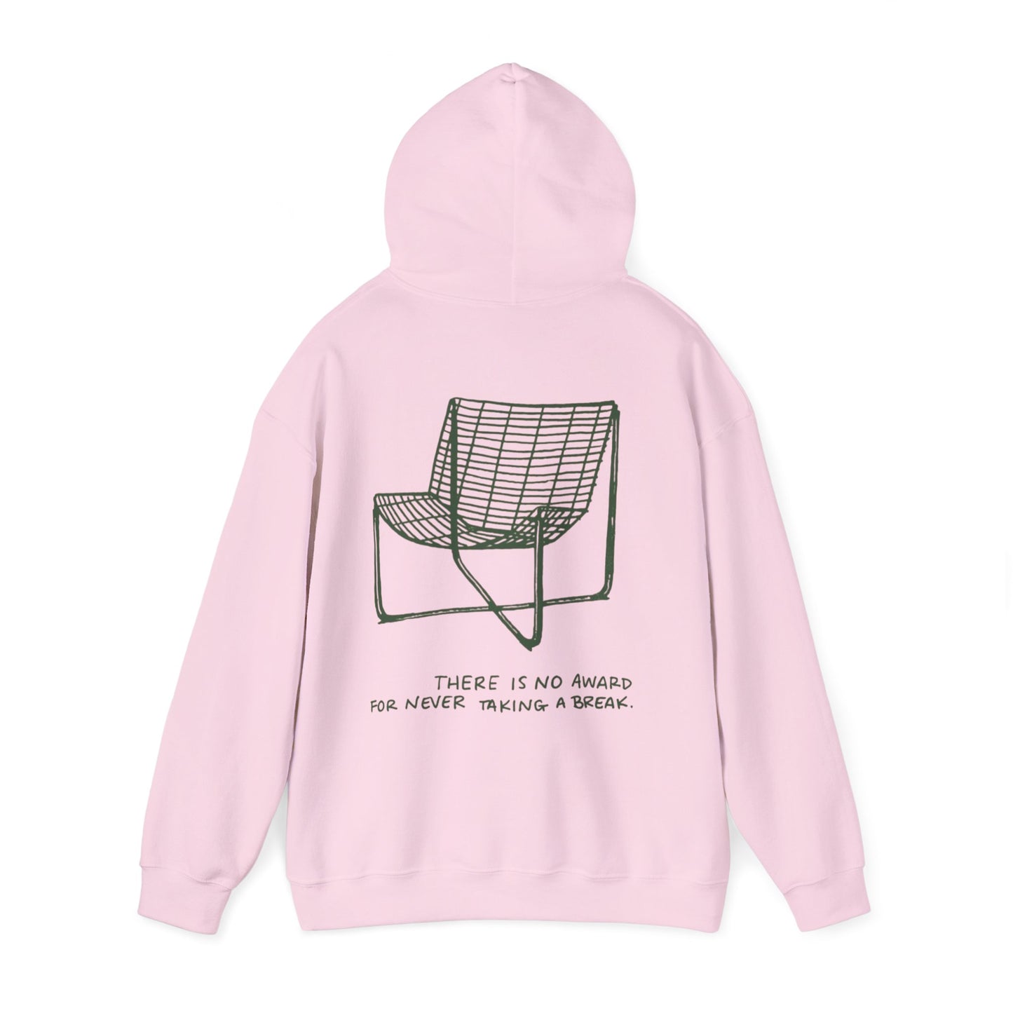 Unisex Graphic Hoodie— "There Is No Award For Nobody Showing Up" Motivational Design