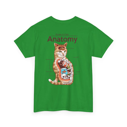 Funny Cat Anatomy Unisex Tee - Mouse, Goldfish Bowl, Love Birds Design