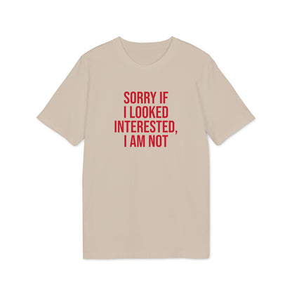 Graphic Unisex Tee - 'Not Interested' Cool and Direct Design T-Shirt