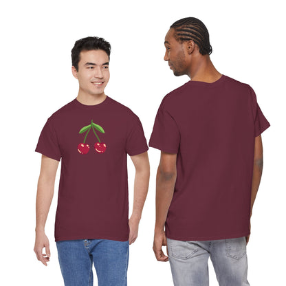 Cute Cherry Embroidery T-Shirt – Summer Style for Everyone