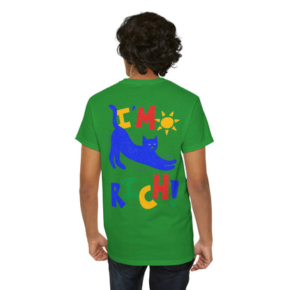 Rick in Confidence Unisex Tee - Cute Rich Cat Design