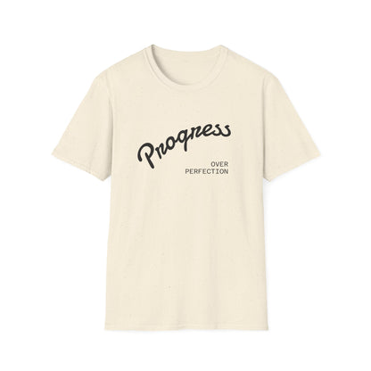 Motivational Tee: Progress Over Perfection Unisex T-Shirt