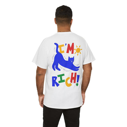Rick in Confidence Unisex Tee - Cute Rich Cat Design