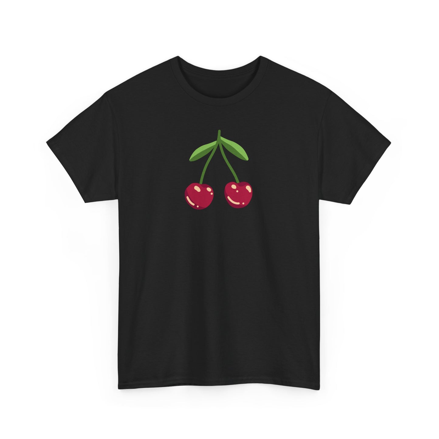 Cute Cherry Embroidery T-Shirt – Summer Style for Everyone