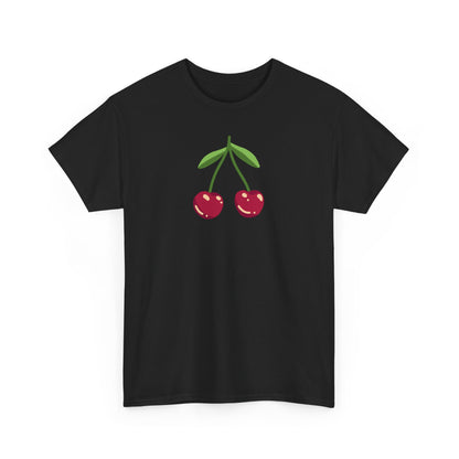 Cute Cherry Embroidery T-Shirt – Summer Style for Everyone