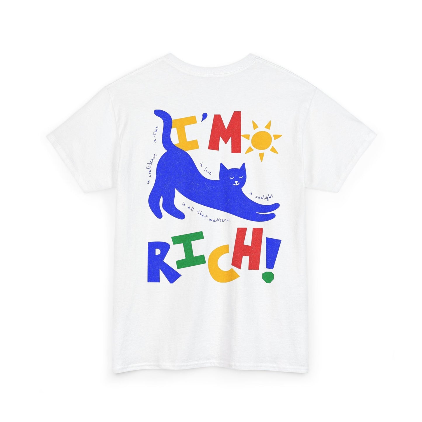 Rick in Confidence Unisex Tee - Cute Rich Cat Design