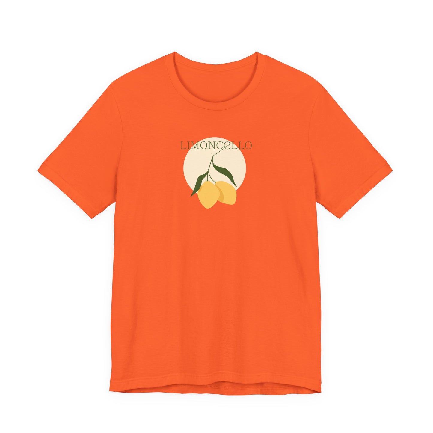 Unisex Minimal Tee with Lemon and Bike Embroidery – Casual & Cute
