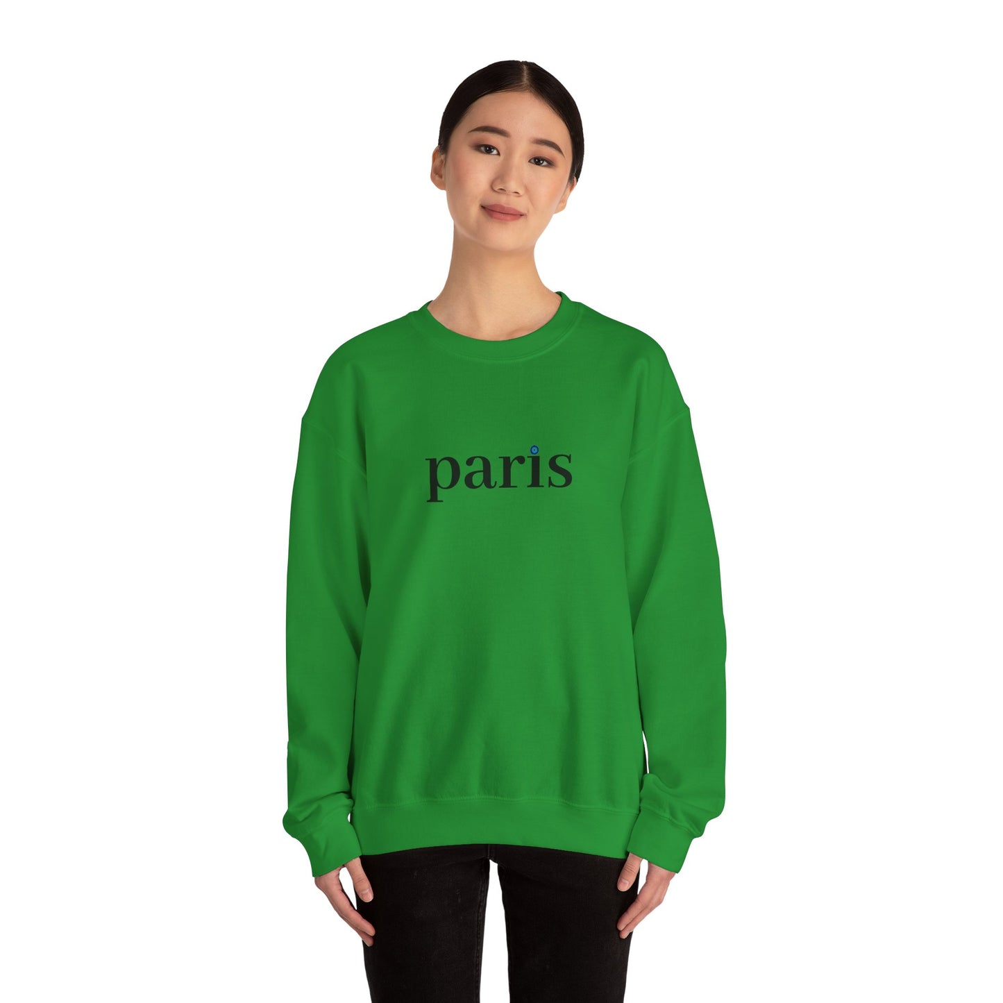 Unisex Heavy Blend™ Crewneck Sweatshirt - Paris with Meaningful Sign