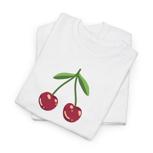 Cute Cherry Embroidery T-Shirt – Summer Style for Everyone