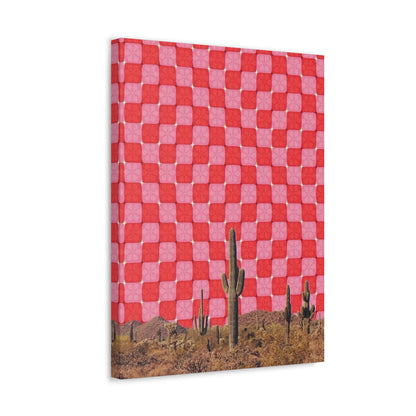 Stretched Canvas with Southwest Surrealism Art – Modern Desert Decor