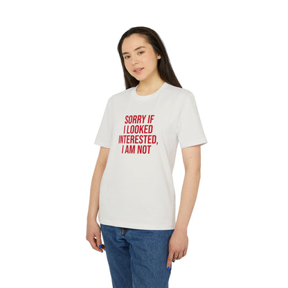 Graphic Unisex Tee - 'Not Interested' Cool and Direct Design T-Shirt