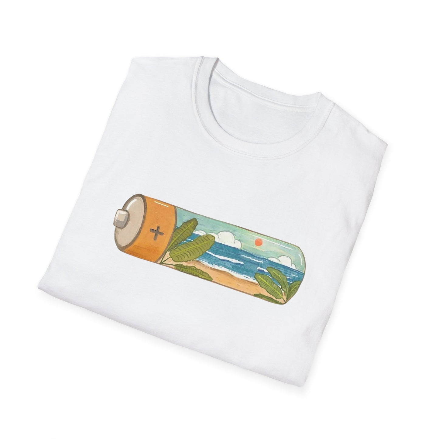 Eco Battery Beach Unisex Graphic T-Shirt