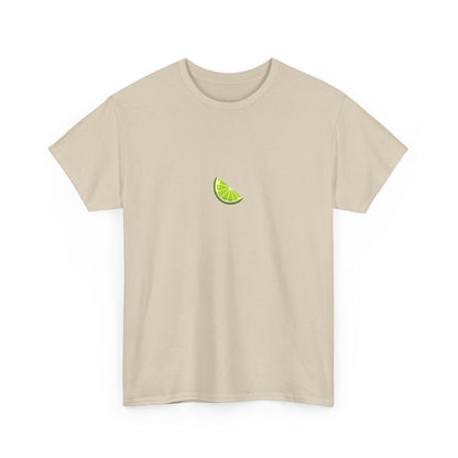 Minimal Lime Embroidered Tee – Fresh & Tangy Summer Shirt