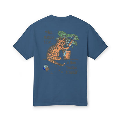 Unisex Heavyweight Cotton Tee - Importance is How Do You See Yourself