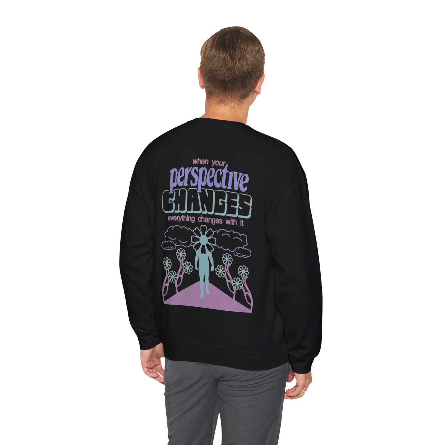 Unisex Heavy Blend™ Crewneck Sweatshirt - Change Your Perspective