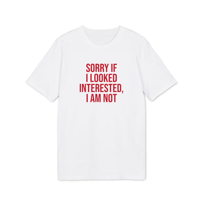Graphic Unisex Tee - 'Not Interested' Cool and Direct Design T-Shirt