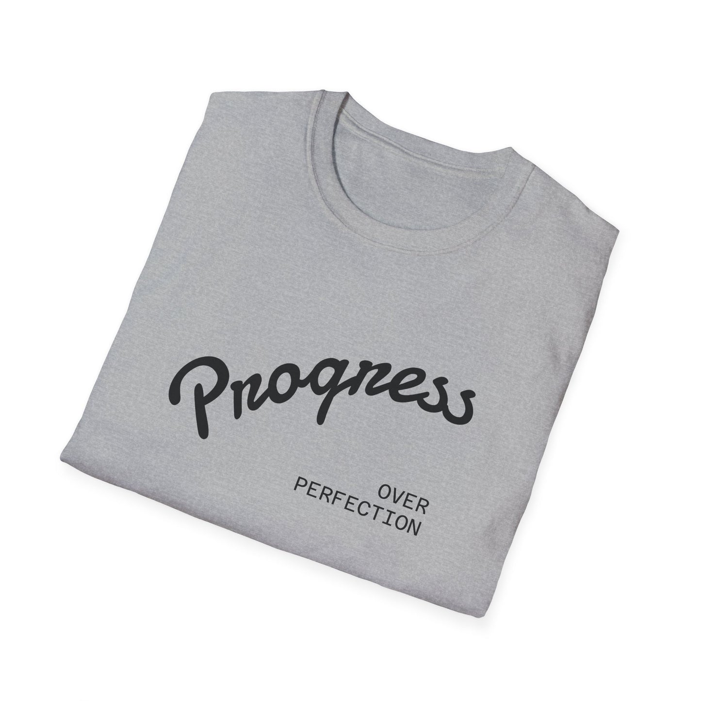 Motivational Tee: Progress Over Perfection Unisex T-Shirt