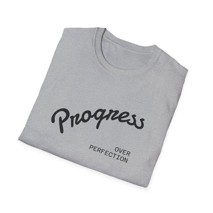 Motivational Tee: Progress Over Perfection Unisex T-Shirt