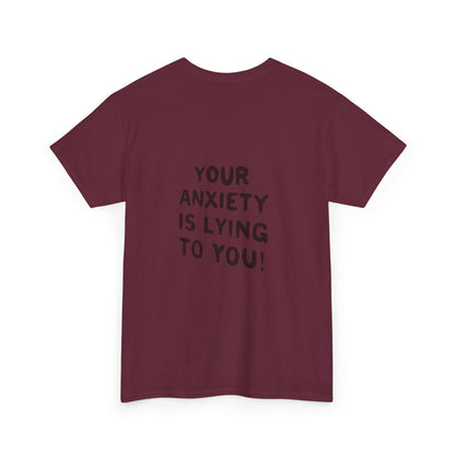 Anxiety Awareness Unisex Tee - Cool & Direct Statement T-shirt