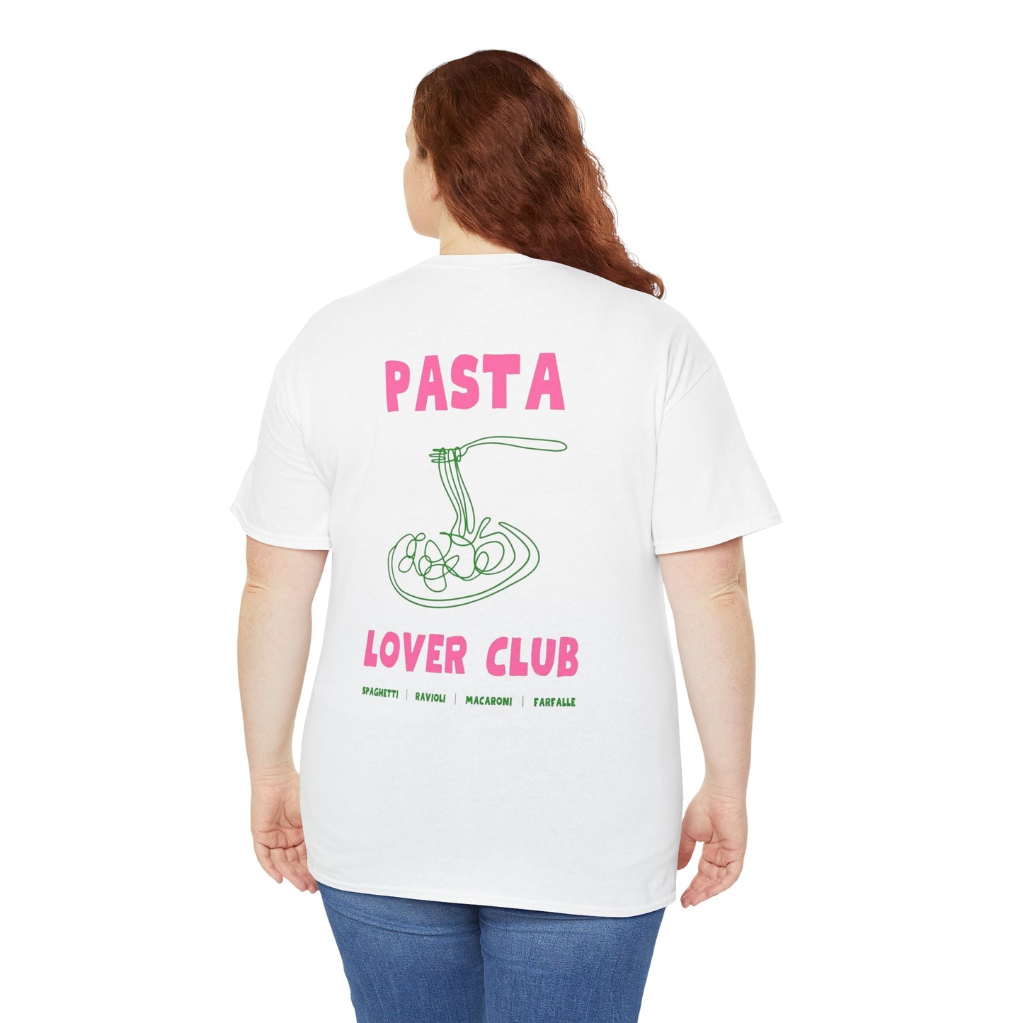 Cool Pasta Design T-Shirt - Pasta Lover Club Unisex Heavy Cotton Tee