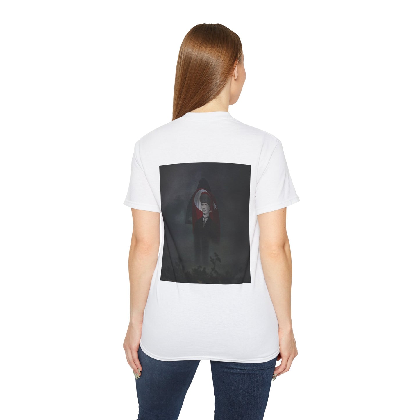 ATA Heritage - Turkish Flag & Atatürk Legacy – Guy in Smoke Unisex T-Shirt