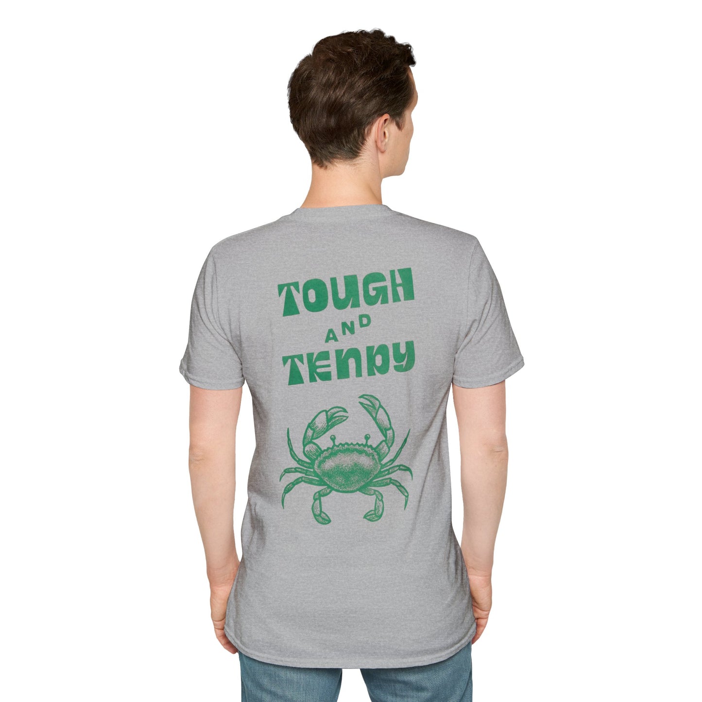 Unisex Fun T-Shirt — 'Tough and Tendy' Crab Graphic Design Tee