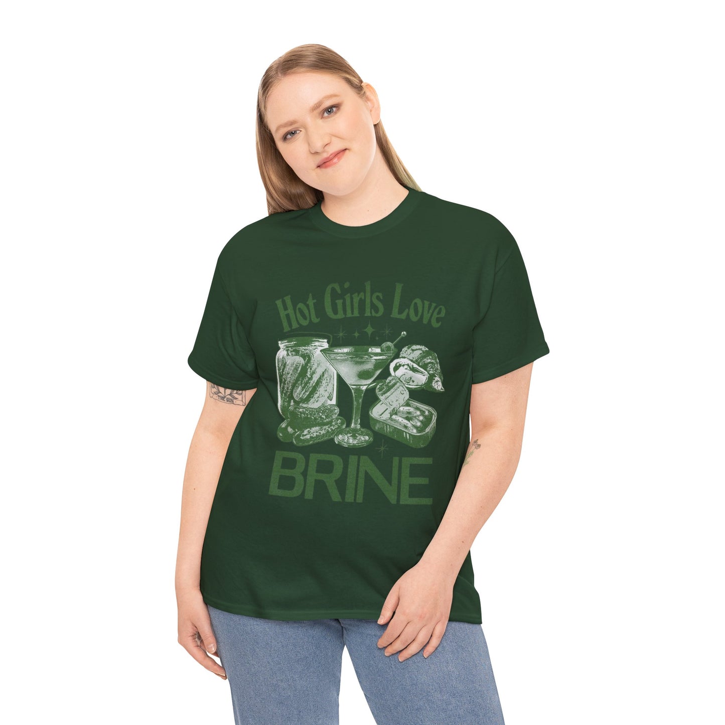 Perfect T-Shirt Design - Hot Girls Love Brine Unisex Heavy Cotton Tee