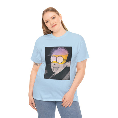 "Smart Meets Stupid" – Pop Culture Mashup Art Print  (Einstein x Bart Simpson)