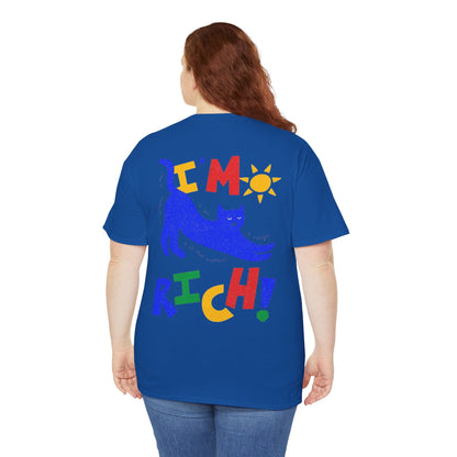 Rick in Confidence Unisex Tee - Cute Rich Cat Design