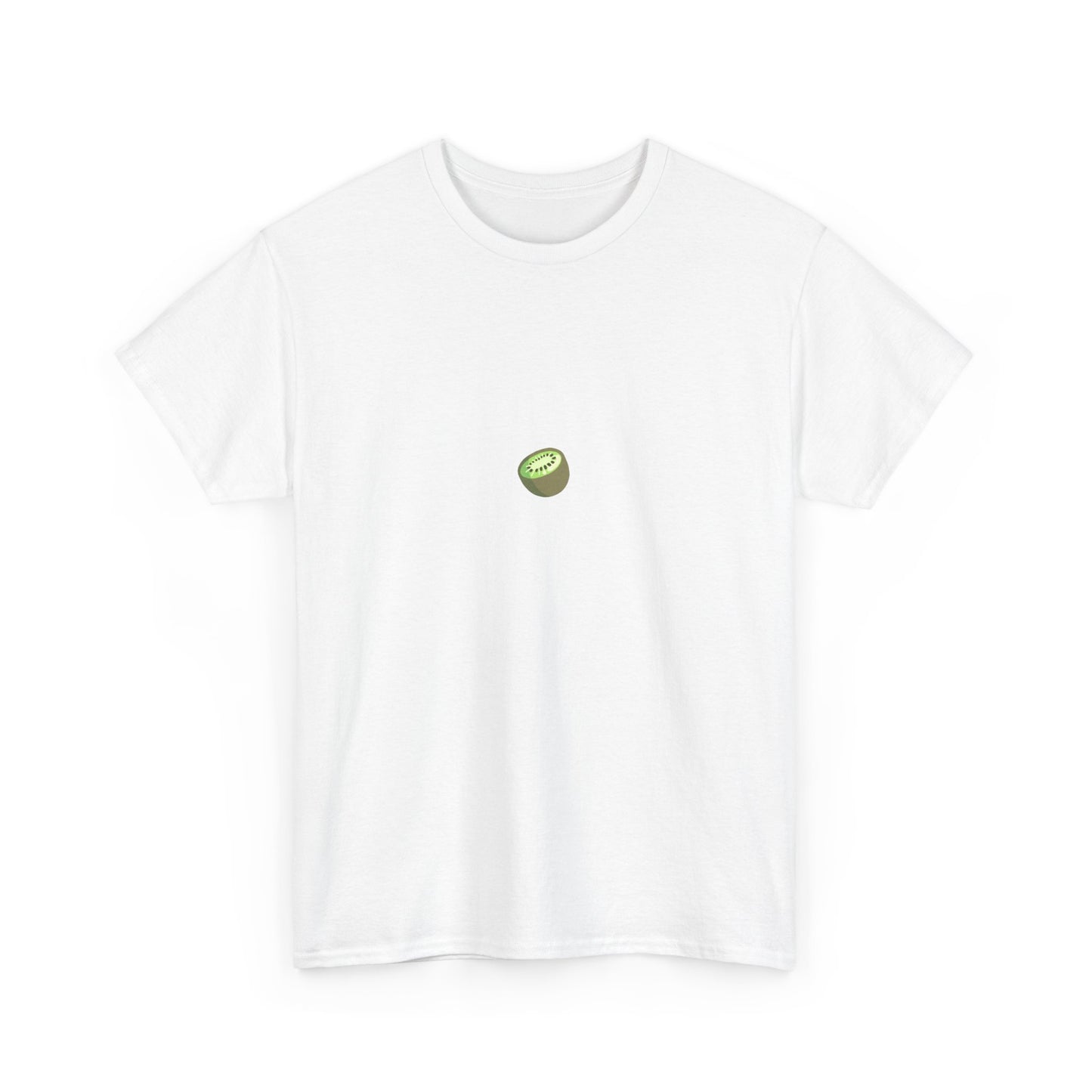 Unisex Heavy Cotton Tee - Cute Kiwi Minimalist Design