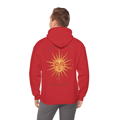Sun Face Unisex Hoodie — 'You Can't Trust Them to Fuck Off' Graphic Pullover