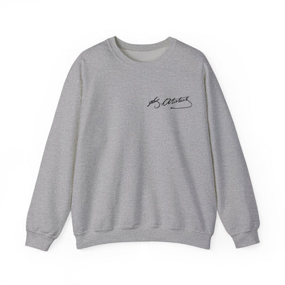 ATA Heritage - Unisex Heavy Blend™ Crewneck Sweatshirt with Signature of Father of Turks